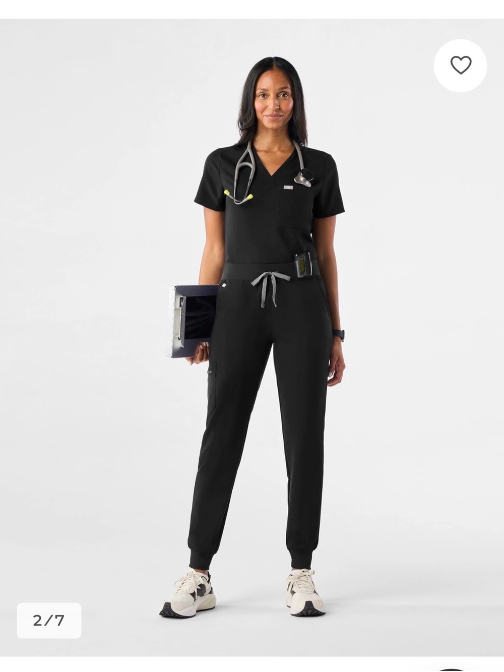 Figs Black Women’s Jogger Pants and Scrub Top